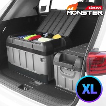 [엑스핏] 특대용량 몬스터XL 2단 수납 자동차 트렁크정리함 블랙